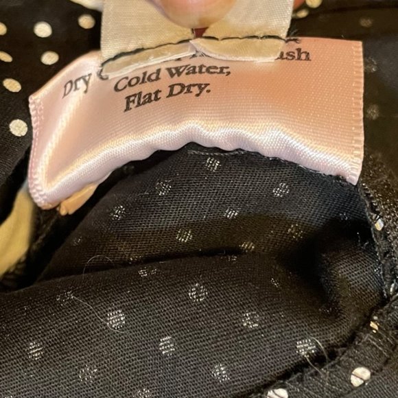 Stop Staring! Black and White Swiss Dot Short Sleeve Collared Shirt Dress 3X - Picture 6 of 6